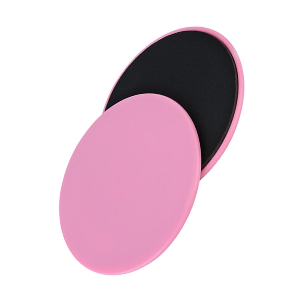 2 шт., скользящий диск для упражнений, слайдер для фитнеса, спортивные тренировки всего тела (розовый)