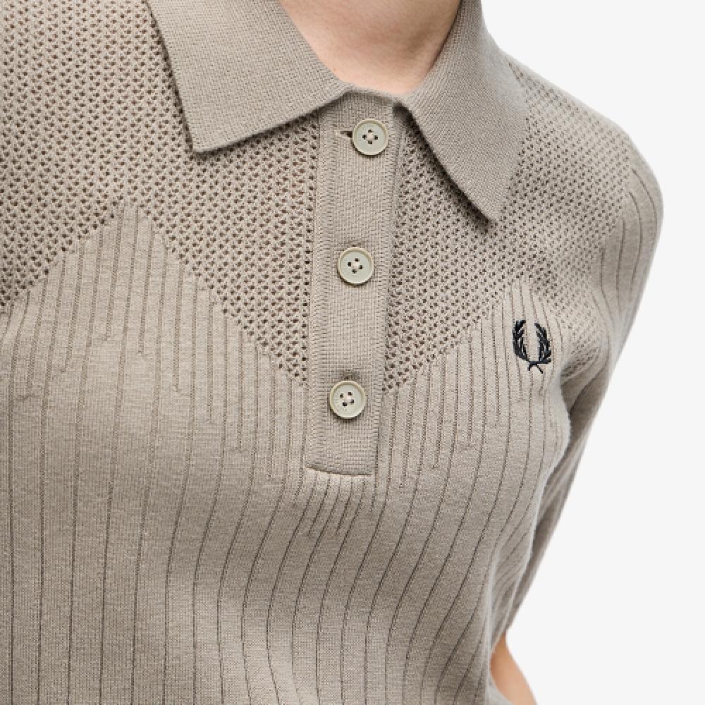 Fred Perry [женщины] Шерстяная трикотажная рубашка с пуантами U54 Afpf2417112 U54