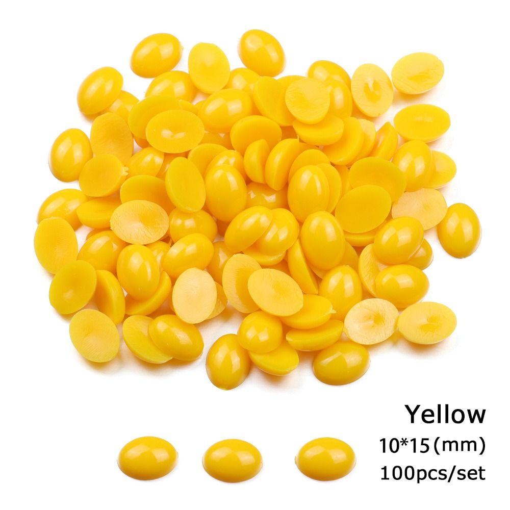 100Pcs Safety Plastic Safety Noses Oval Plastic Safety Eyes Safety Flat Noses for Dolls Making Toys