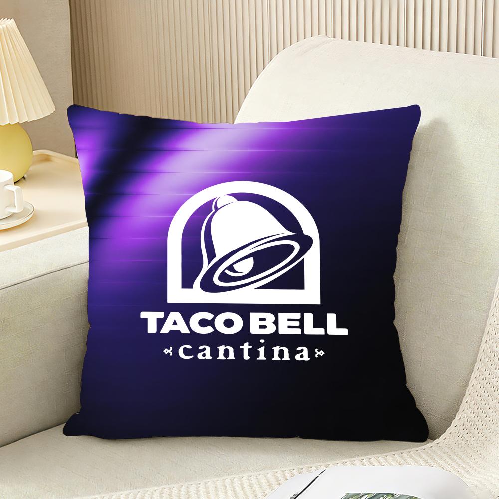 Чехол для подушки Taco Bell Двусторонний Плюшевый чехол для подушки Для автомобиля Дивана Спальни Декоративный Подарок Наволочка