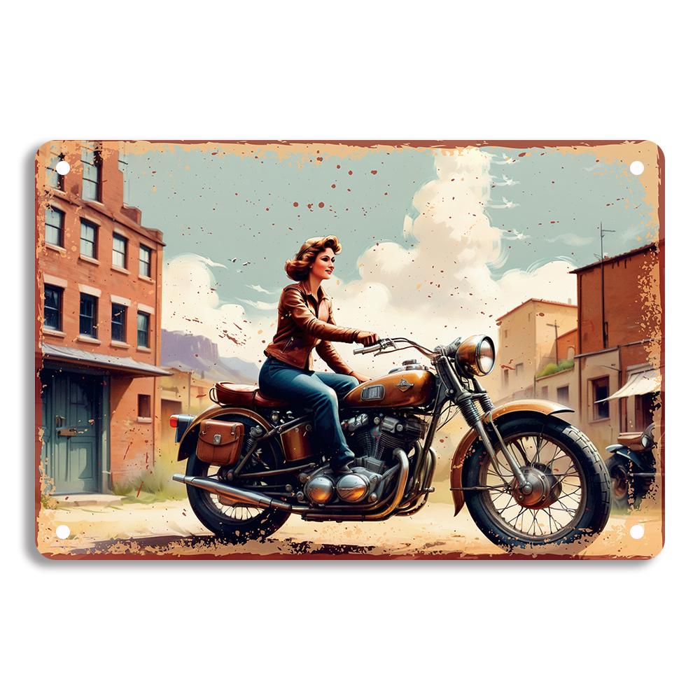 Vintage  Motorcycle  Metal Tin Signs Poster Plate Wall Decor for Home Bars Garage Cafe Clubs Retro Posters Plaque