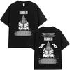 Radiohead Return To The Road European Tour T Shirts Fashion Rock Band Tshirt Unisex Wounisex Cotton Oversized Tshirt Streetwear Black