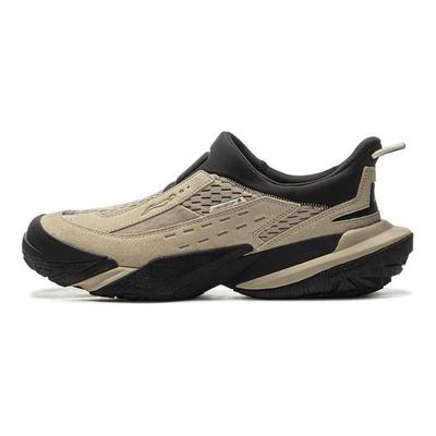 Li Ning CF Trail Lite Повседневная обувь для улицы Удобная Дышащая Амортизирующая Нескользящая Низкий верх Обувь для хайкинга Унисекс Обувь для хайкинга Черный Коричневый AHCU035-5