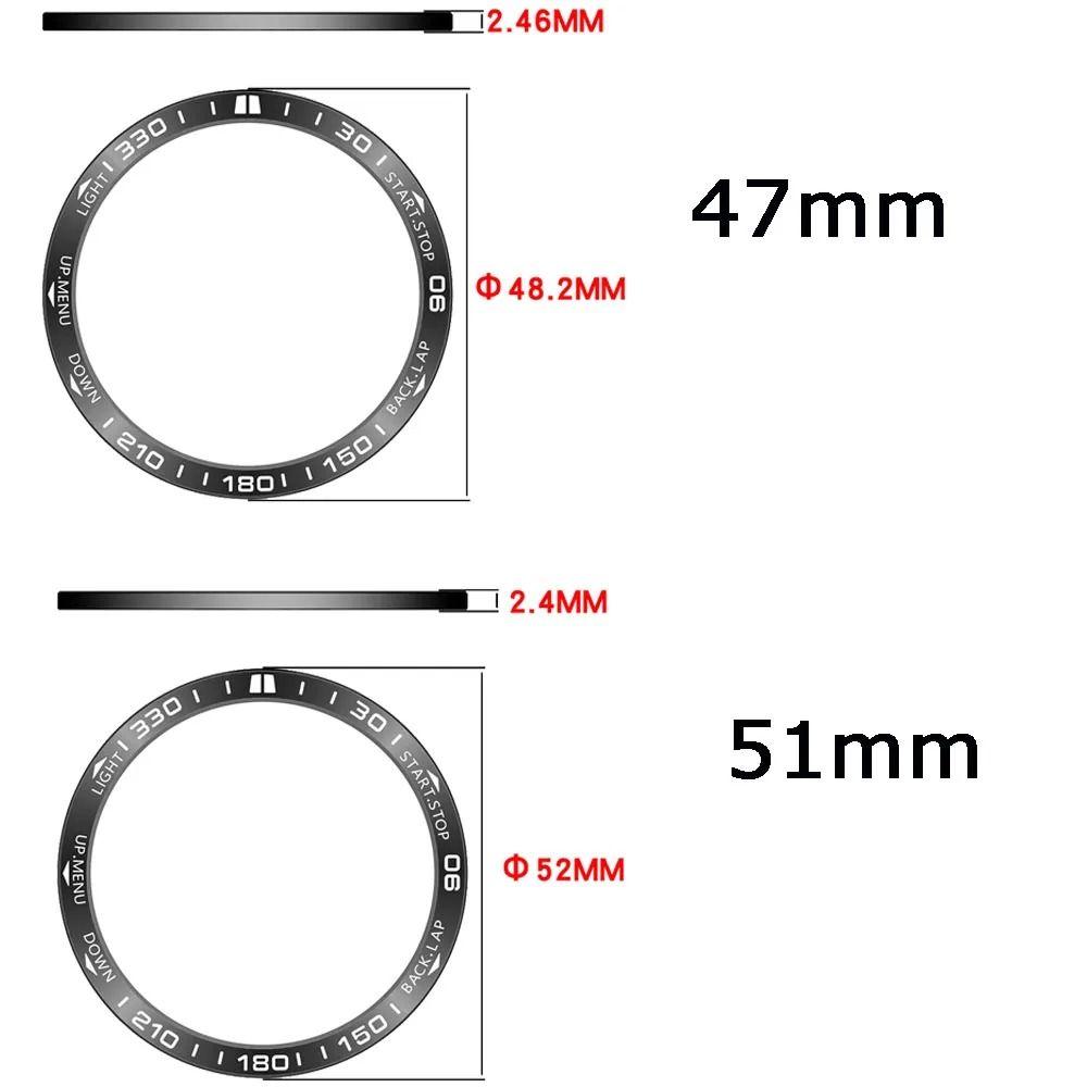 Anti-Scratch Watch Bezel Ring for Garmin Quatix 8 47mm/51mm Smart Watch Accessories