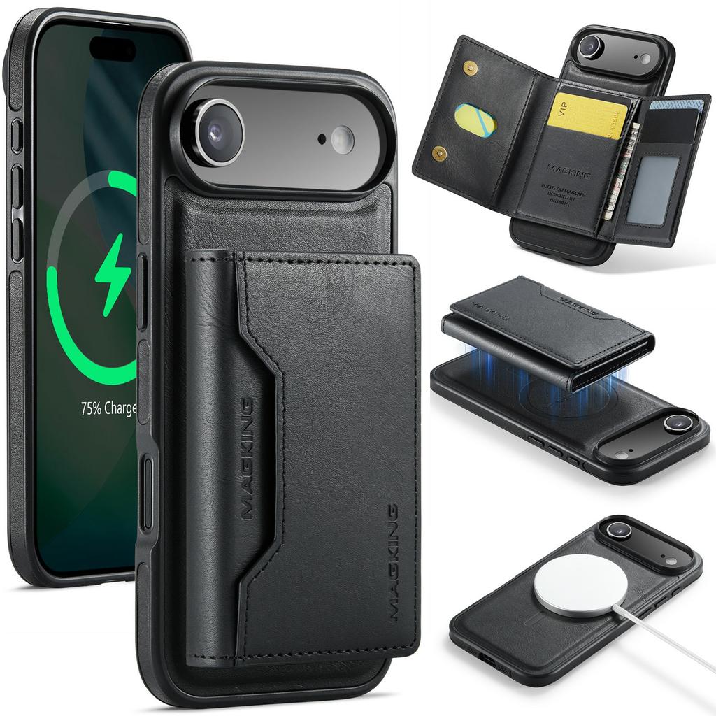 MAGKING Серия K2 Для iPhone Чехол-накладка Совместим с MagSafe ПК+ТПУ+ПУ Чехол для телефона