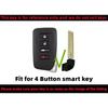 Silicone Rubber Key Fob Cover Compatible with 2013- Lexus ES300h ES350 GS350 GS450h IS200t IS300 IS350 LX570 NX200t NX300h RC350 RX350 RX450h