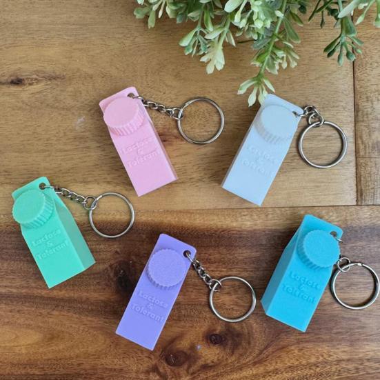 1/2 шт., держатель для таблеток, переносящих лактозу и таблетки, брелок, компактная коробка, дизайн коробки для молока, брелок, рюкзаки, кошельки, аксессуары