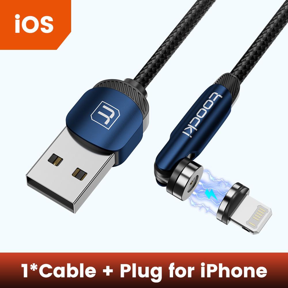 Магнитный кабель Tooki для быстрой зарядки, кабель Micro USB Type C для iPhone, Samsung, Xiaomi, магнитное зарядное устройство, провод для передачи данных мобильного телефона