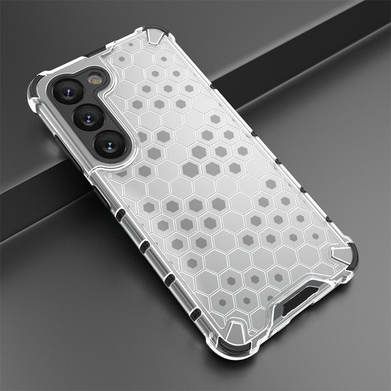 Сотовая ударопрочная для Samsung Galaxy S23 Чехол Бронированный Capa S23 Plus Ultra S22 S21 S23 FE S20 Чехол Прозрачный TPU PC Защита