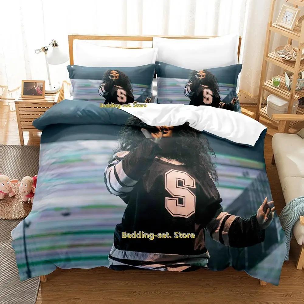 Популярные комплекты постельного белья SZA Single Twin Full Queen King Size Bed Set Adult Kid Bedroom Duvetcover Sets Anime Parure de lit Bed