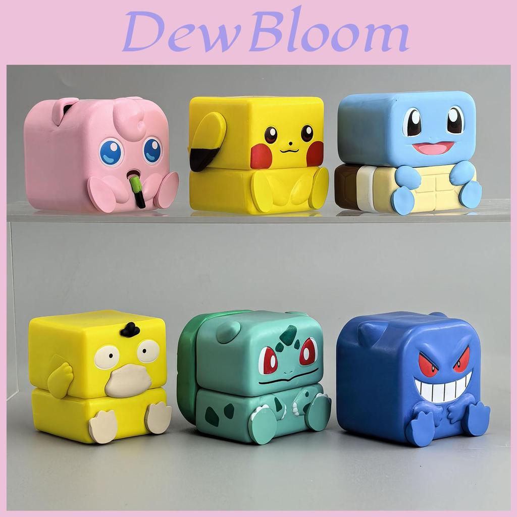 Магнитные фигурки Pokemon из ПВХ, которые можно ставить друг на друга, для снятия стресса, коллекционная игрушка для детей и взрослых