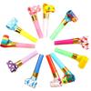 YFFSFDC Colorful Cheering Whistle Party Event Toys Children's Toys Birthday Blowback Party Props Set of 10 (Random Pattern)