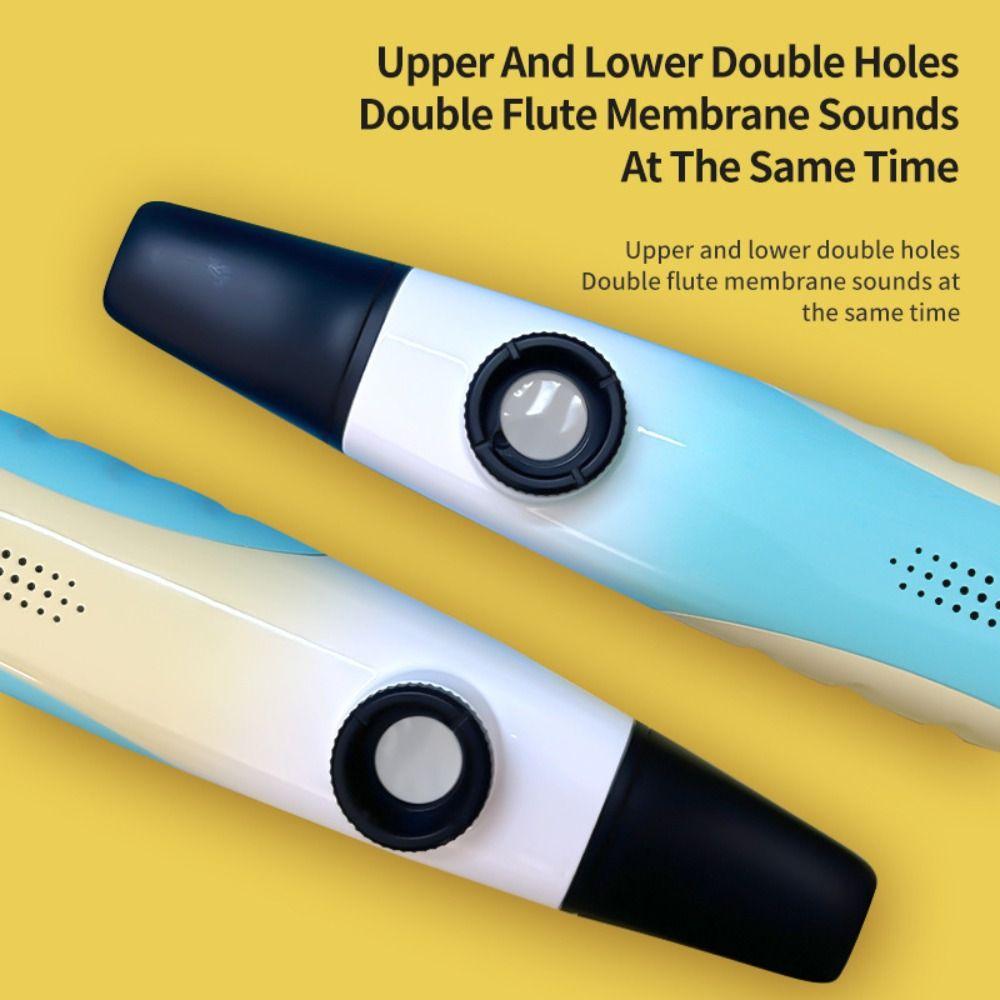 Portable Kazoo Instrument Creative Accompaniment Kazoo Mouth Harmonica Double Hole Kazoo Beginners