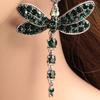 1 пара серег-крючков со стразами, цветные серьги с кисточками в этническом стиле, винтажные элегантные гипоаллергенные висячие серьги для женщин и девочек, модные ювелирные изделия