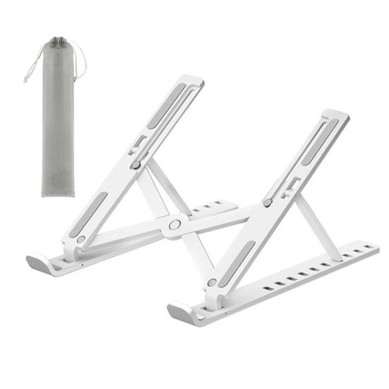 Подставка для ноутбука из алюминиевого сплава с регулируемой высотой, быстрым рассеиванием тепла, противоскользящая, складная, портативная, для домашнего офиса, настольного компьютера, держатель для ПК