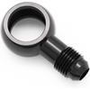 Black Aluminum Fuel Banjo Fitting - M18 18.5mm ID Banjo Hole To 6AN 9/16"x18 UNF Male Flare Adapter, Designed for Bosch 044 Fuel Pump
