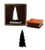 Printtoo Рождественская елка Дизайн Дневник Карточка Печать Квадратный деревянный резиновый штамп Блок-2 x 2