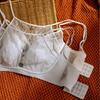French High-end Bra Pure Desire Sultry Girl Crystal Cup Underwear, Ultra-thin and Sexy Gathering Soft Ring On Tovin