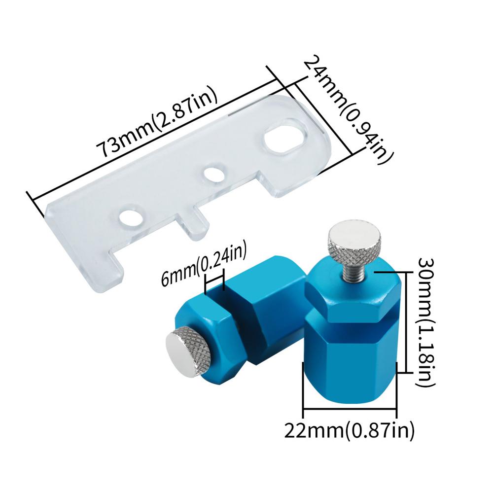 Комплект шаблонов для лестниц для рамных угольников с держателем и карабином, шестигранный плоский шаблон для рам из алюминиевого сплава
