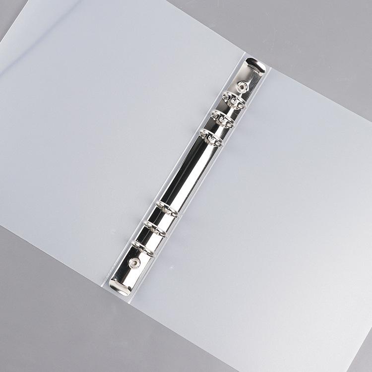 Креативный матовый А4 планер на кольцах с полупрозрачной ПП-пружиной