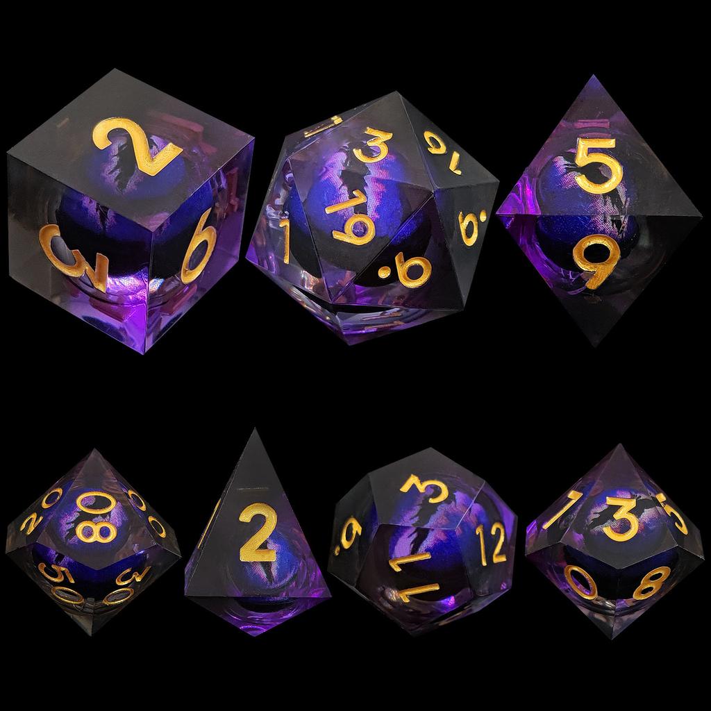 Набор кубиков для глаз Dnd Liquid Flow для ролевых игр Dungeon and Dragon Pathfinder, игрушка