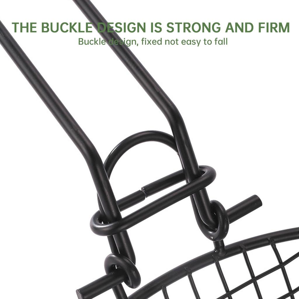 Outdoor Barbecue Stainless Steel Grilling Mesh Foldable Wooden Handle Non-stick Barbecue Basket Picnic Party Barbecue Equipment