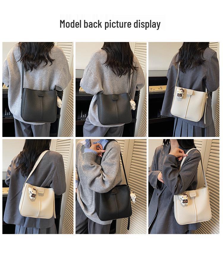 Women's High-End Retro Crossbody Bucket Bag - Autumn/Winter Versatile Fashion Shoulder Bag