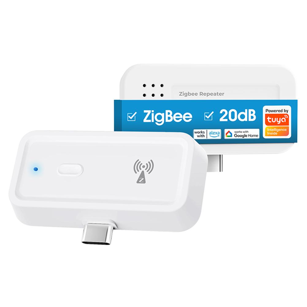Усилитель сигнала ZigBee работает с концентратором шлюза ZigBee типа C. Расширитель диапазона. Выходная мощность до 20 дБ. Устройства автоматизации умного дома.