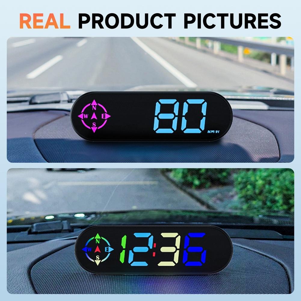 Head Up Display Unit for Cars SUVs Trucks RVs with Speed Distance Timer Compass and Auto Brightness AdjustmentGood product