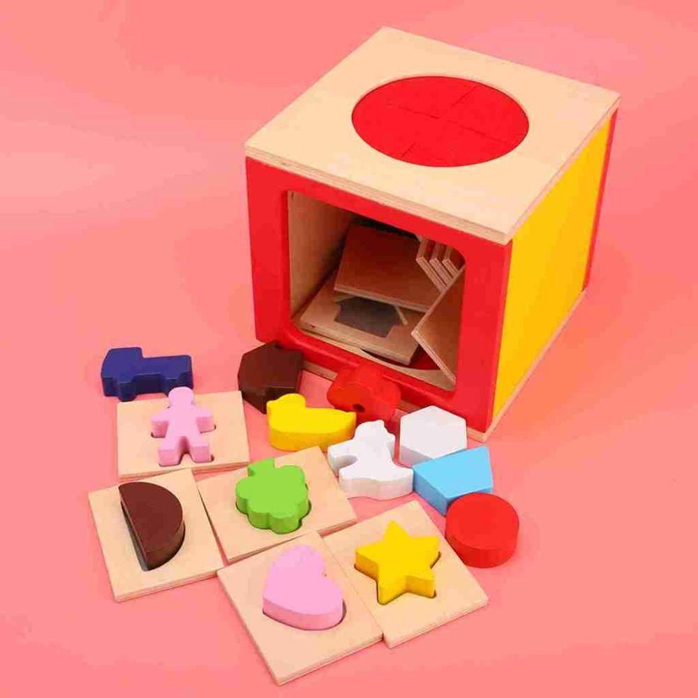 Early Learning Shape Sorter Toy Educational Geometric Shape Puzzle Pieces Baby