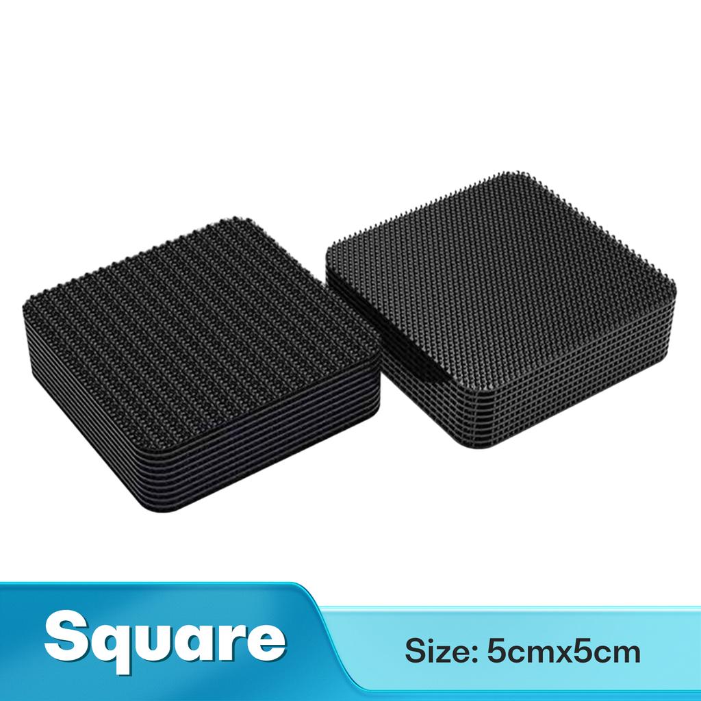 20/40/60 шт. наклейки для фиксации ковров двухсторонние высокоадгезивные коврики для дома и автомобиля коврики для ног фиксированные заплатки противоскользящие ленты