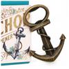 [A1418] - Vintage 'Marine Anchor' Metal Bottle Opener - 9x7 Cm