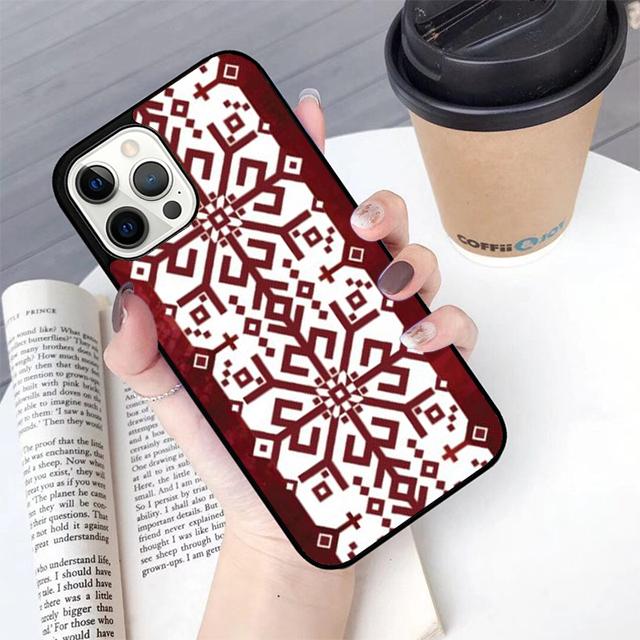 Осенний латышский этнический чехол-бампер 'Дерево Солнца' для iPhone 17 Air 16 16e 15 12 11 13 14 Pro Max Apple Plus Coque