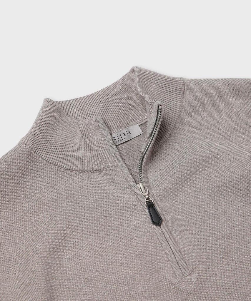 PANICALE Viscose Blend Zip-Up Sweater [3 Colors]