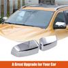 ABS Silver Side Rearview Mirror Cover Caps Trim For Ford Ranger  2024