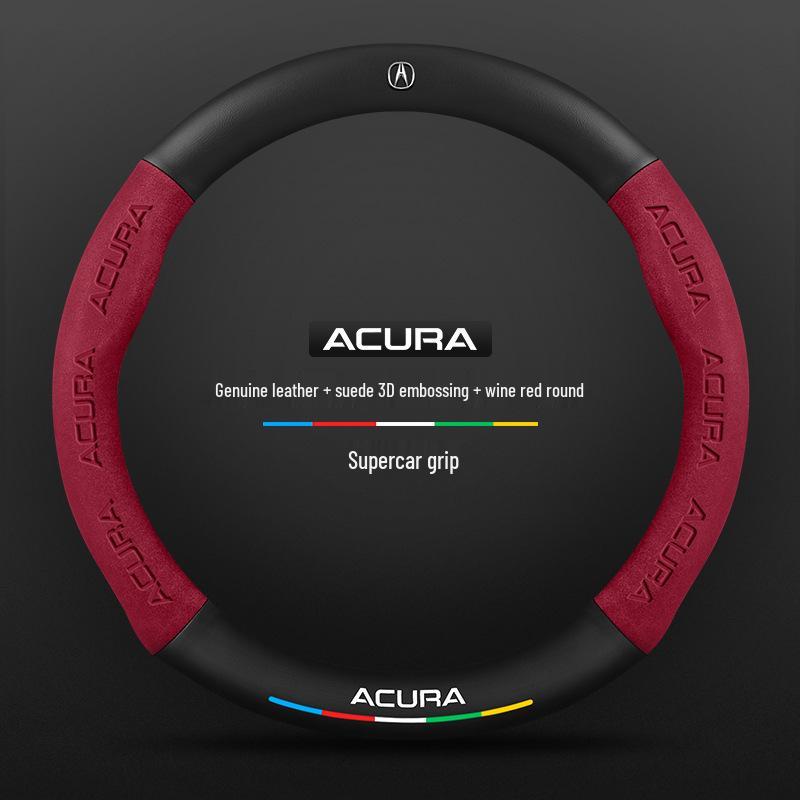 Acura CDX 2016-2021 Ultra-Thin Carbon Fiber Suede Leather Steering Wheel Cover