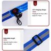 USB-перезаряжаемый светоотражающий пояс-лента с регулируемой длиной для бега
