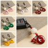 Good Moral Chalcedony Keychain Crystal Clear Keyring Safety Decoration