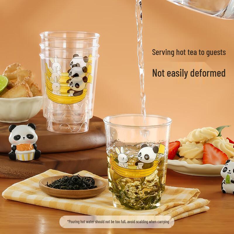 Meiliya Sturdy Transparent Disposable Plastic Cups