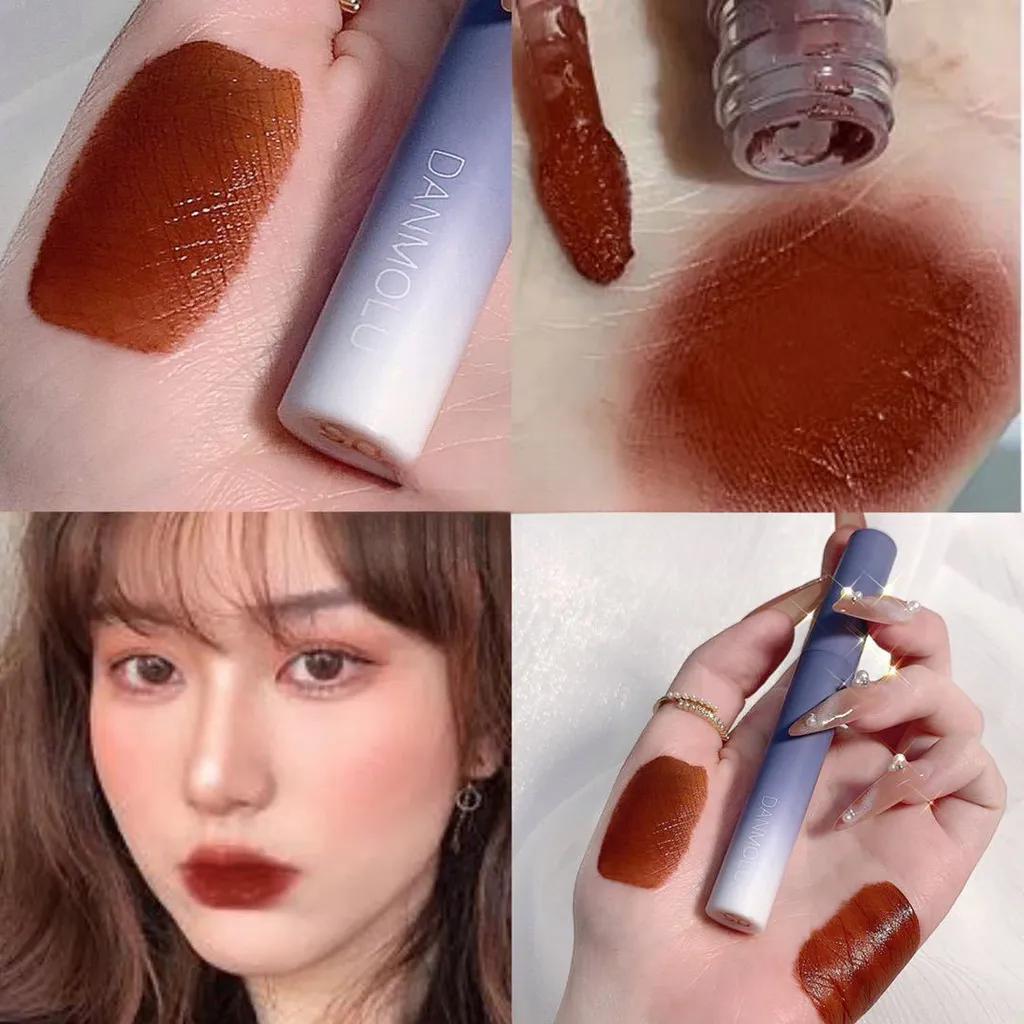 Набор глазури для губ Matte Mist Velvet Lip Mud Блеск для губ Отбеливание Увлажняющая Невыцветающая помада Стойкий водостойкий студенческий макияж Косметические продукты