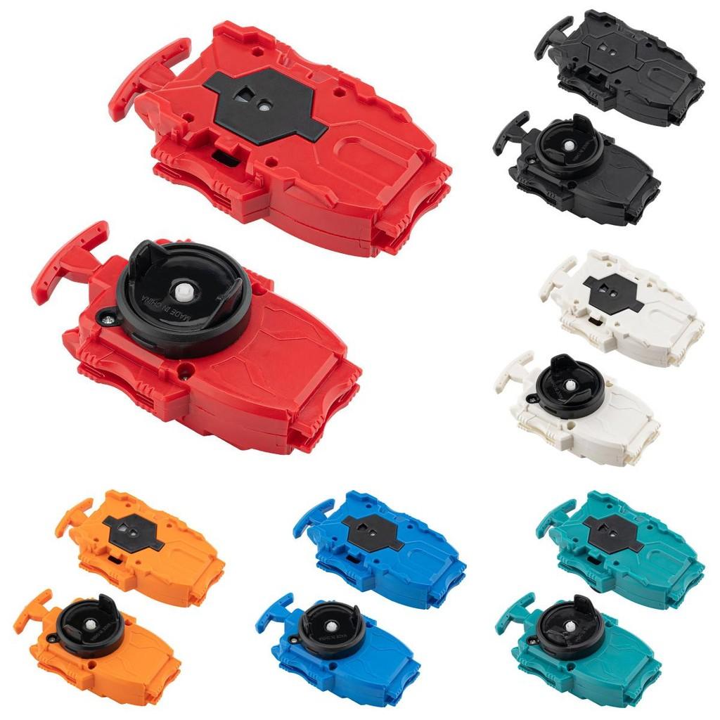 Пластиковый набор-запускалка для волчков Beyblade с разноцветными полосками для детских игр