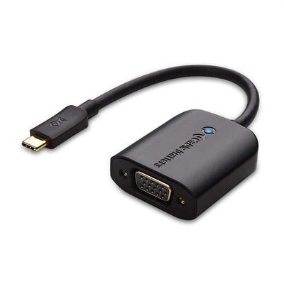 Видеоадаптер USB-C - Черный - Преобразование VGA, HDMI, DVI - ПК, Mac, проектор