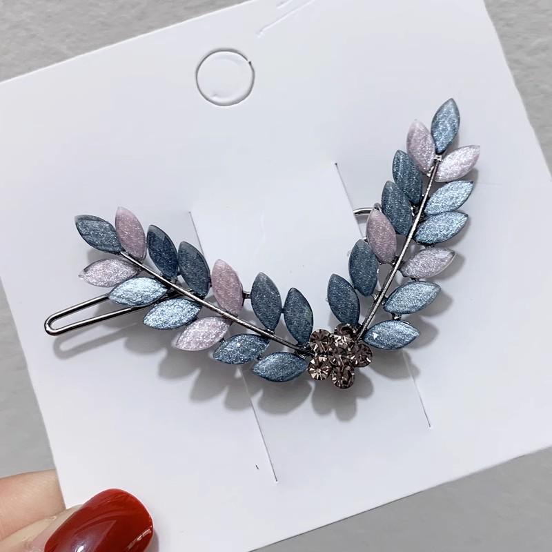 Элегантная заколка для волос из сплава 'Синяя звезда' - Минималистичный роскошный аксессуар