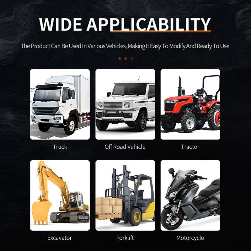 Светодиодный прожектор для мотоцикла, двухцветный дальний/ближний свет, противотуманные фары для автомобилей, грузовиков, внедорожников, UTV, 12 В, 60 В, мини-линзовая фара дальнего света