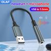 USB To 3.5MM Audio AUX Cable Adapter External Sound Card USB Female TO 3.5MM Jack Headphone Microphone Adapter For Notebook PC