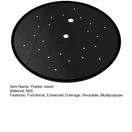 Round Planter Insert Plant Pot Insert with Drainage Holes Planter Insert Disc Enhances Drainage And Aeration Use Less Potting Soil for Healthier