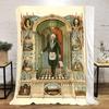1PC  Freemason Poster Masonic Symbols  Soft Comfortable Throw Blanket Suitable All Seasons Great Gift Idea Home Office Travel