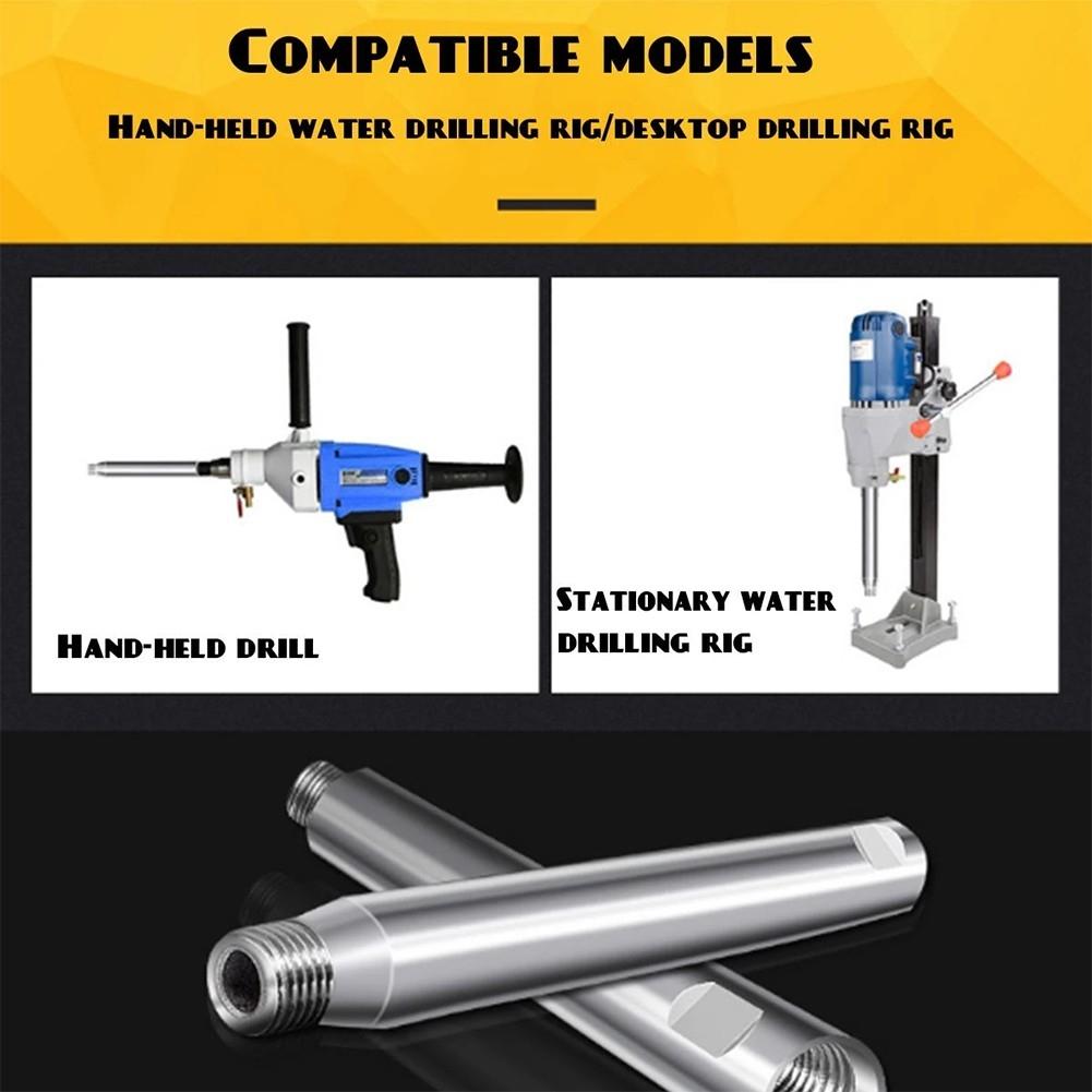 Core Bit Diamond Extension For Diamond Drill For M22 Thread Extension Rod Silver