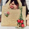Bag Charm, Exquisite Tomato String Pendant Woman All-Match Cute Backpack Pendant Bag Accessories