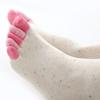 1Pair Five Finger Socks Women'S Pure Cotton Five Toe Socks Sweat Absorbing Mid Tube Split Toe Socks Warm Toes Short Socks
